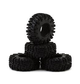 INJORA INJYQT-1319-1370GN 1.3" SWAMP CLAW M/T MICRO ROCK CRAWLER TIRES COMBO (4) (70MM OD) (S5) W/SOFT SILICONE RUBBER INSERTS