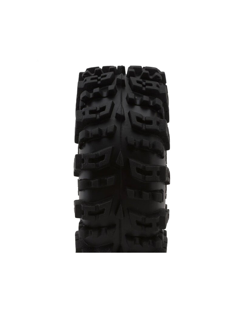 INJORA INJYQT-1319-1370GN 1.3" SWAMP CLAW M/T MICRO ROCK CRAWLER TIRES COMBO (4) (70MM OD) (S5) W/SOFT SILICONE RUBBER INSERTS
