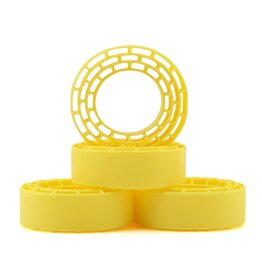 INJORA INJYQT-1370YE 1.3" MICRO CRAWLER TIRES SILICONE RUBBER INSERTS (68-72MM) (SUPER SOFT) (4)