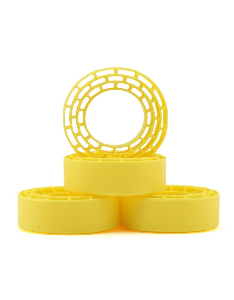 INJORA INJYQT-1370YE 1.3" MICRO CRAWLER TIRES SILICONE RUBBER INSERTS (68-72MM) (SUPER SOFT) (4)