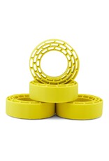 INJORA INJYQT-1320-1370YE 1.3" CLING ON MICRO ROCK CRAWLER TIRES COMBO (4) (70MM OD) (S5) W/SUPER SOFT SILICONE RUBBER INSERTS