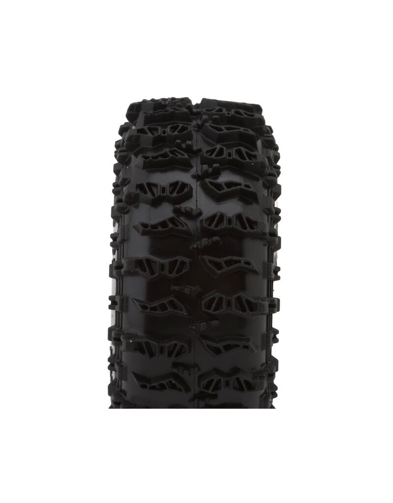 INJORA INJYQT-1320-1370YE 1.3" CLING ON MICRO ROCK CRAWLER TIRES COMBO (4) (70MM OD) (S5) W/SUPER SOFT SILICONE RUBBER INSERTS