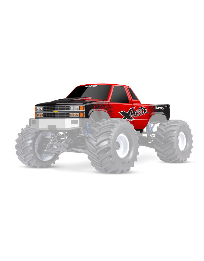 TRAXXAS TRA7697-RED BODY X-MONSTER CHEV GMT400 RED