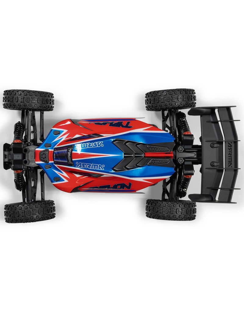 ARRMA ARA4306V4T3 1/8 TYPHON 223S DSC 4X4 RTR BRUSHLESS BUGGY, RED