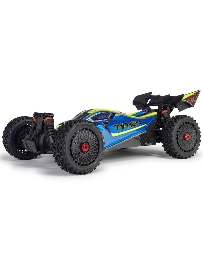 ARRMA ARA4306V4T4 1/8 TYPHON 223S DSC 4X4 RTR BRUSHLESS BUGGY, BLUE