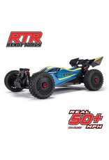 ARRMA ARA4306V4T4 1/8 TYPHON 223S DSC 4X4 RTR BRUSHLESS BUGGY, BLUE