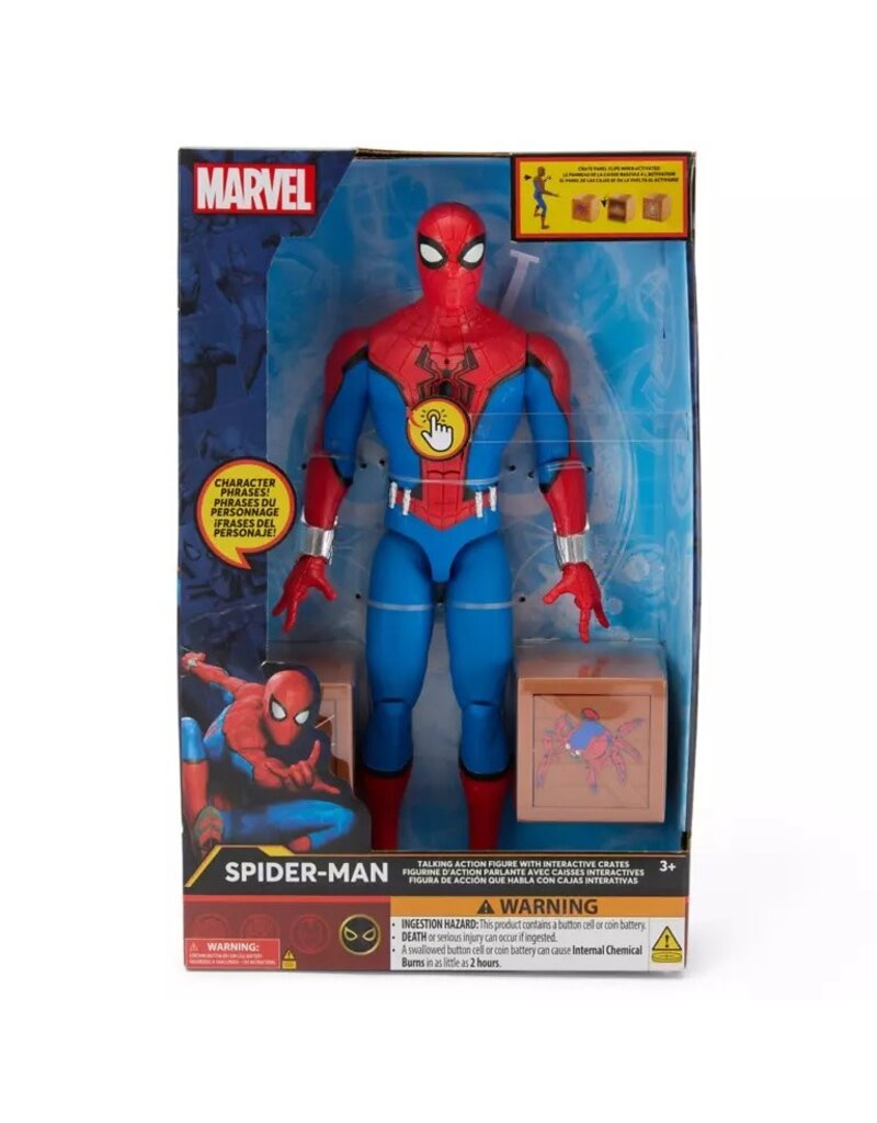 DISNEY DISNEY SPIDER-MAN 13'' ACTION FIGURE WITH INTERACTIVE CRATES