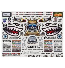 FIRE BRAND RC FBR1SCLDTL533 SPONSOR LOGOS 7 DECAL SHEET (8.5X11")