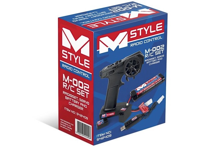 MSL542409 MSTYLE R/C SET - RADIOSET, SERVO, BATTERY AND CHARGER
