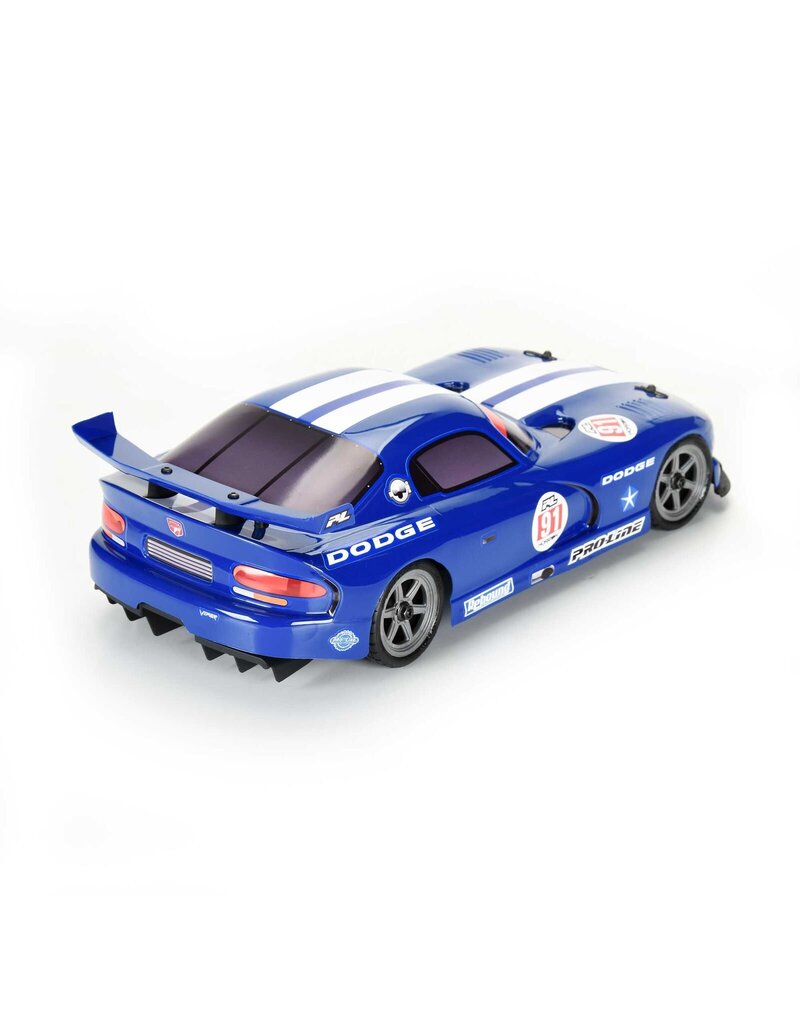 PROLINE RACING PRO368413 PRE-CUT 2002 DODGE VIPER GTS BLUE FOR LOSI NASCAR