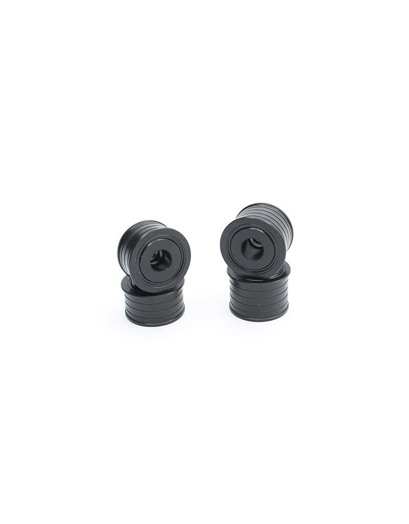 REFLEX RACING REF FX28-042 FX28 WHEEL SET: BLACK (4)