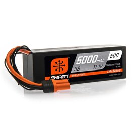 SPEKTRUM SPMX50003S50H5 3S LIPO 11.1V 5000MAH 50C SMART HARDCASE BATTERY: IC5