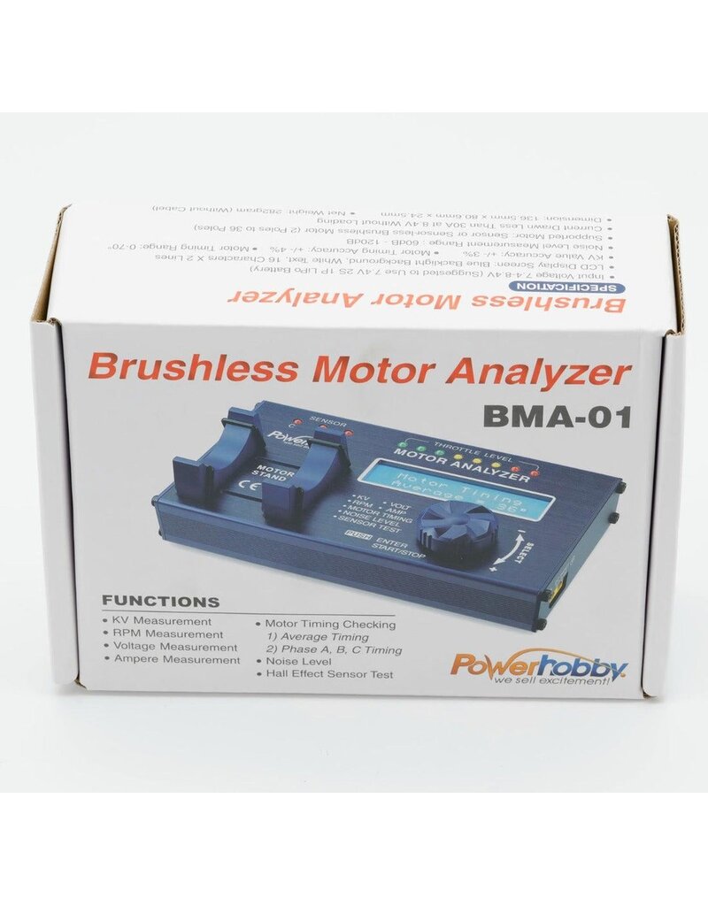 POWER HOBBY PHBMA01 BMA-01 BRUSHLESS MOTOR ANALYZER