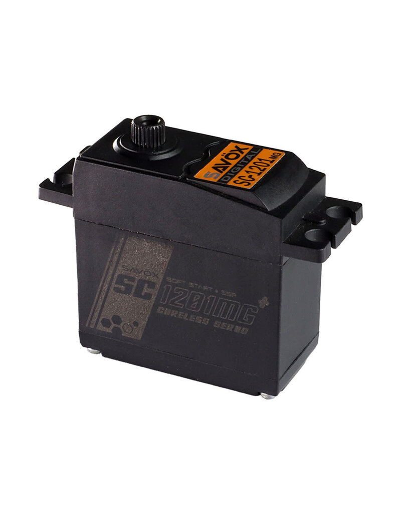 SAVOX SAVSC1201MGP HIGH TORQUE CORELESS STANDARD DIGITAL SERVO, 0.15SEC / 347.2OZ @ 6V