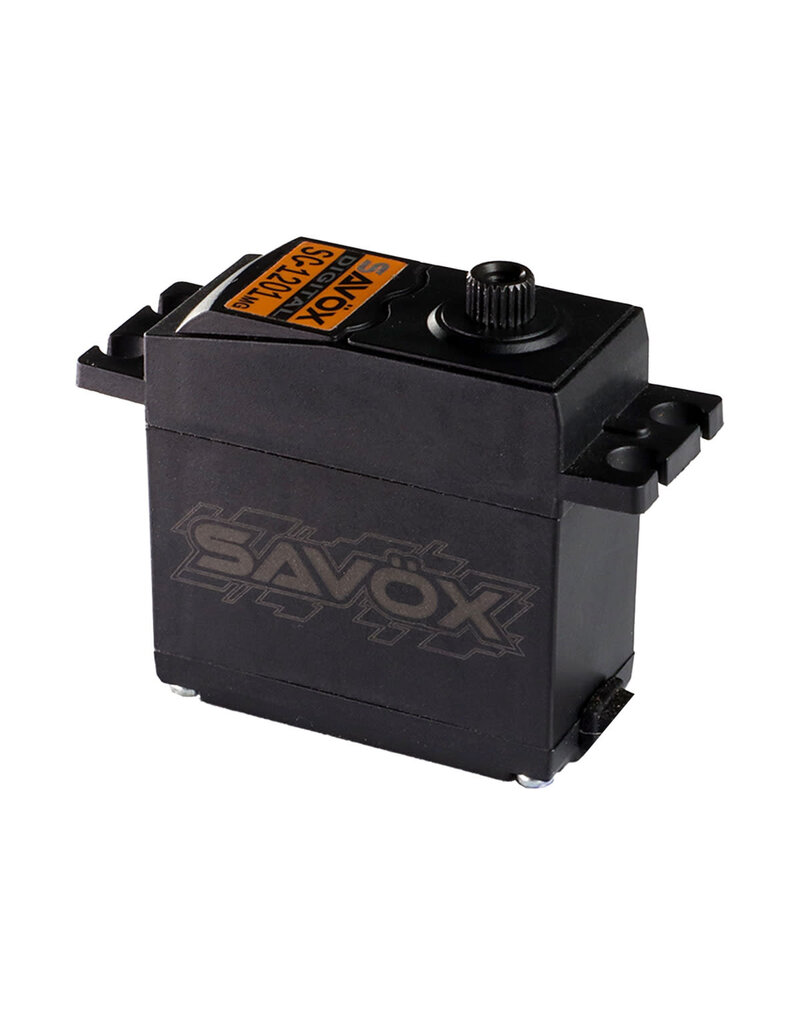 SAVOX SAVSC1201MGP HIGH TORQUE CORELESS STANDARD DIGITAL SERVO, 0.15SEC / 347.2OZ @ 6V