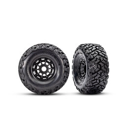 TRAXXAS TRA10272 T&W BLK WHL MAXX SC TIRES (L&R)