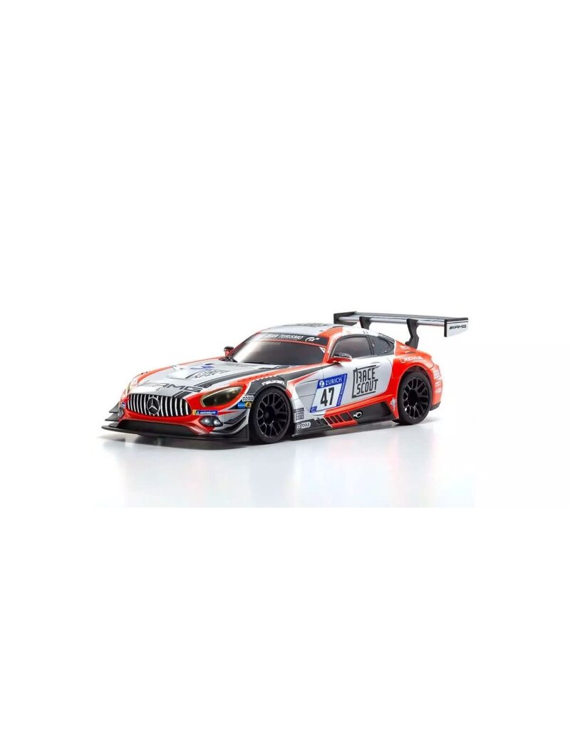 KYOSHO KYO32367FRS MINI-Z RWD MR-04 READYSET MERCEDES-AMG GT3 NO. 47: GRAY/RED