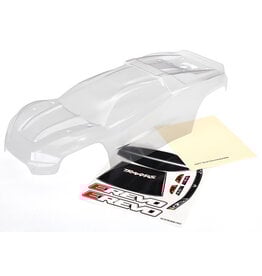 TRAXXAS TRA8611 BODY, E-REVO (CLEAR, REQUIRES PAINTING)/WINDOW, GRILL, LIGHTS DECAL SHEET