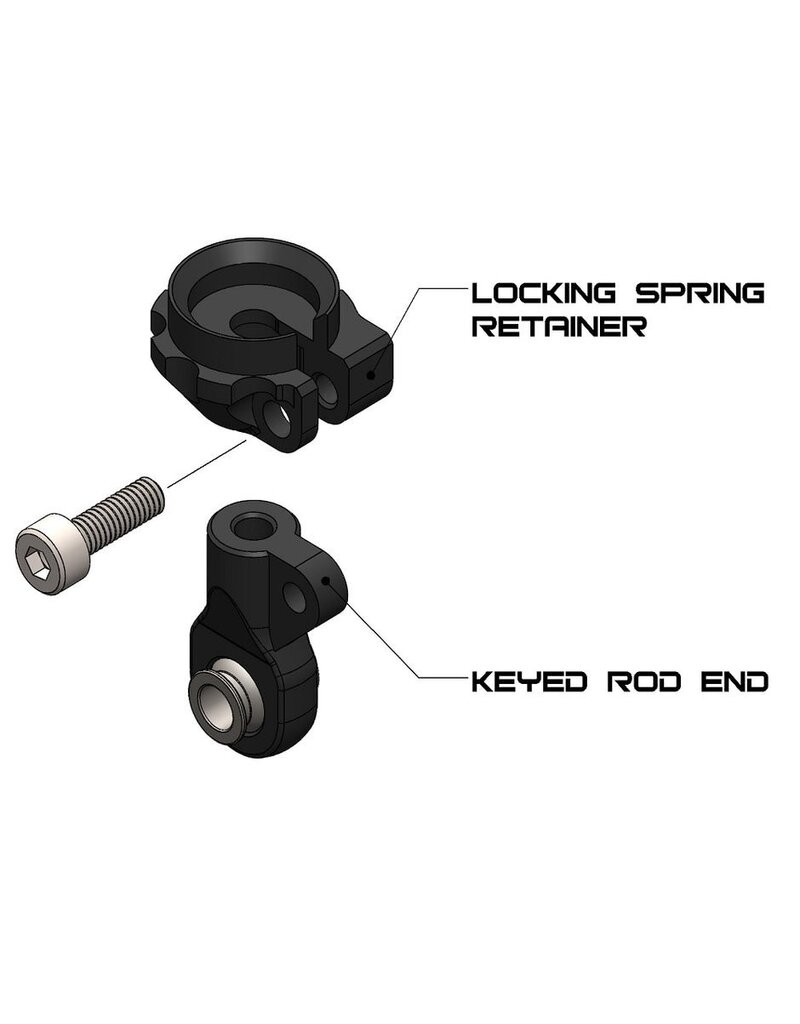 VANQUISH VPS10351 EIBACH 90MM SCALE SHOCK SET (2)