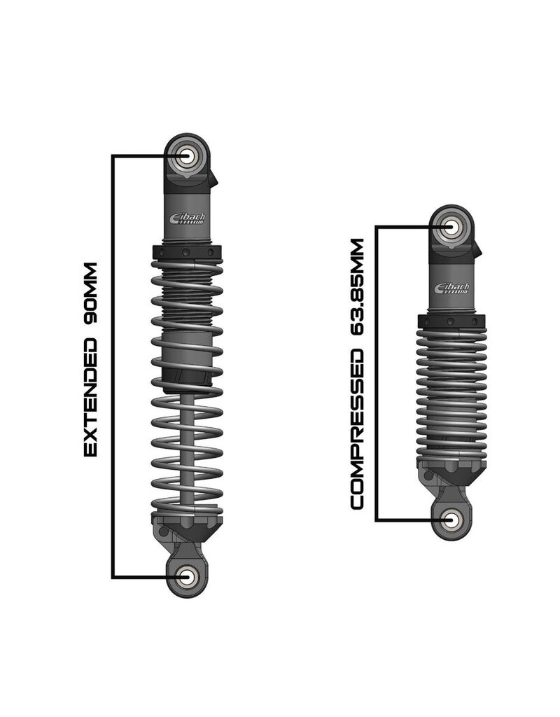 VANQUISH VPS10351 EIBACH 90MM SCALE SHOCK SET (2)