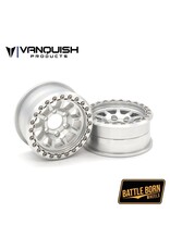VANQUISH VPS08141 1.9" BATTLE BORN SIERRA BEADLOCK WHEELS: CLEAR