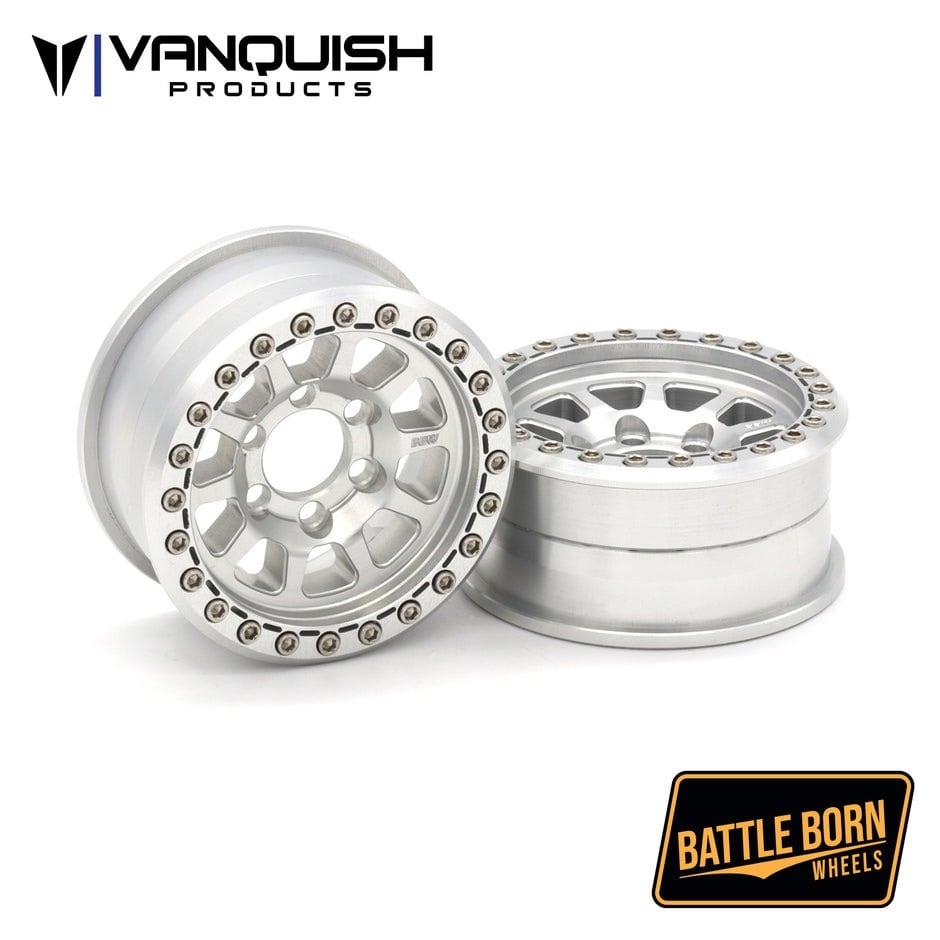 VPS08141 1.9" BATTLE BORN SIERRA BEADLOCK WHEELS: CLEAR