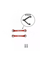 TREAL TRLX003AGWO5V SCX24 HIGH CLEARENCE LINKS FOR DEADBOLT BETTY 4 LINK DESIGN RED