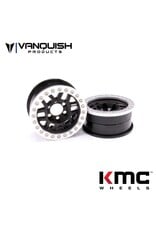 VANQUISH VPS07740 KMC 1.9 XD229 MACHETE V2 BEADLOCK WHEELS: BLACK