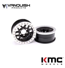 VANQUISH VPS07740 KMC 1.9 XD229 MACHETE V2 BEADLOCK WHEELS: BLACK