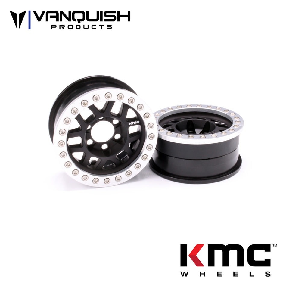 VPS07740 KMC 1.9 XD229 MACHETE V2 BEADLOCK WHEELS: BLACK