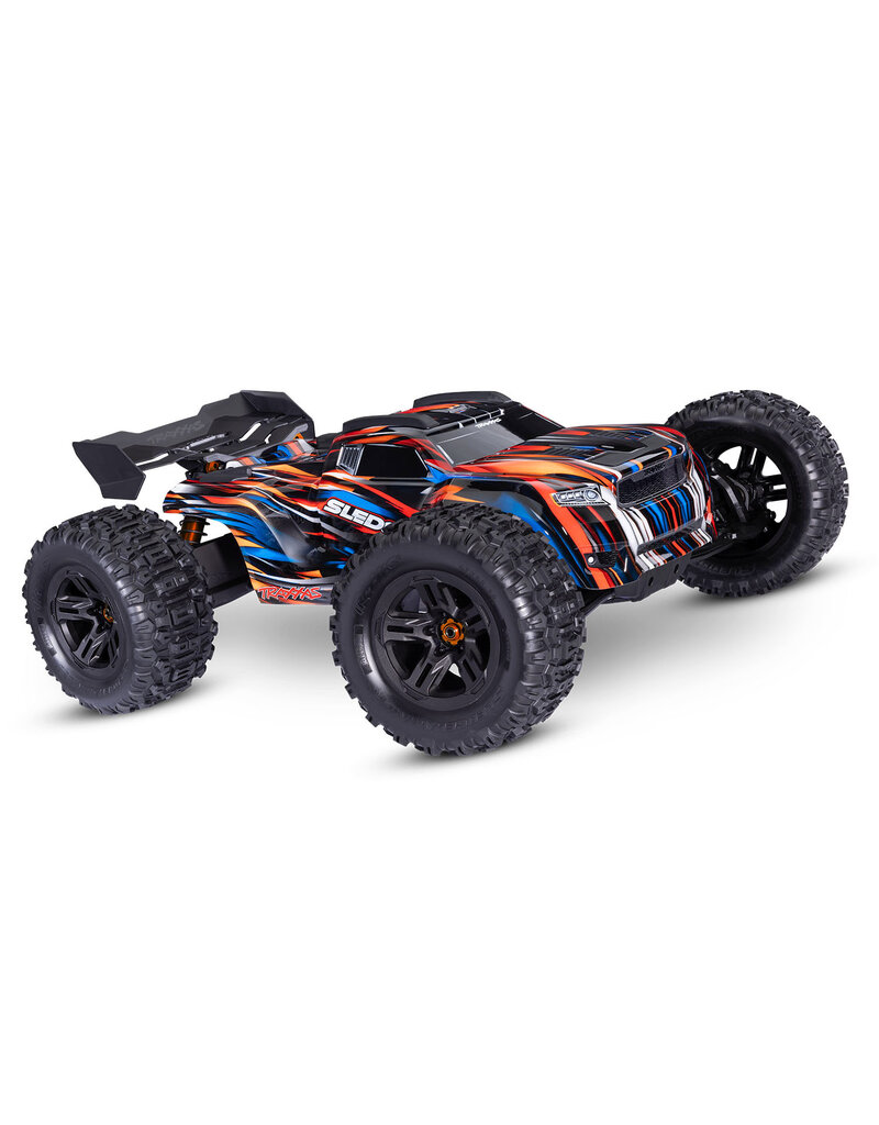 TRAXXAS TRA95096-4-ORNG  SLEDGE 1/8 SCALE 4WD BRUSHLESS MONSTER TRUCK RTR: ORANGE