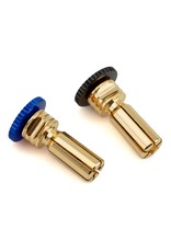 PROTEK RC PTK-5081 TWIST LOCK ADJUSTABLE BULLET PLUG GRIPS W/5MM BULLETS (BLACK/BLUE)