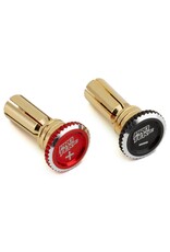 PROTEK RC PTK-5079 TWIST LOCK ADJUSTABLE BULLET PLUG GRIPS W/5MM BULLETS (RED/BLACK)