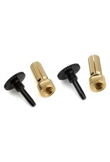 PROTEK RC PTK-5080 TWIST LOCK ADJUSTABLE BULLET PLUG GRIPS W/5MM BULLETS (BLACK/BLACK)
