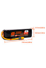 SPEKTRUM SPMX223S50 3S LIPO 11.1V 2200MAH 50C SMART G2 BATTERY: IC3