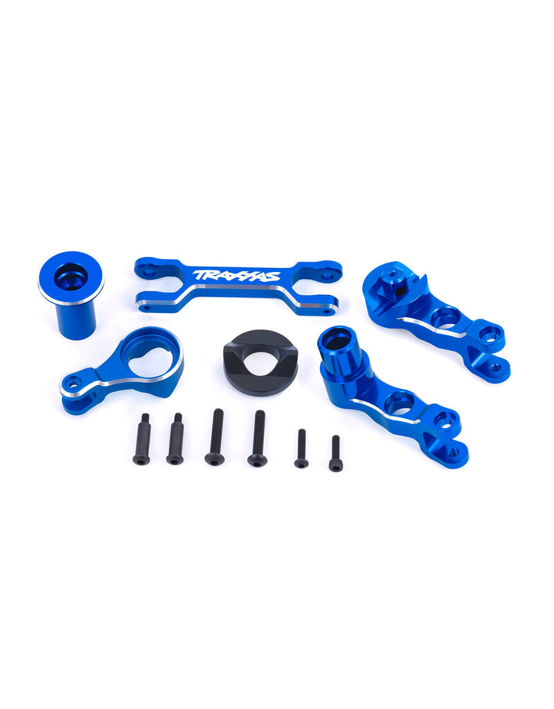 TRAXXAS TRA7746-BLUE STEERING BELLCRANKS ALUM BLUE