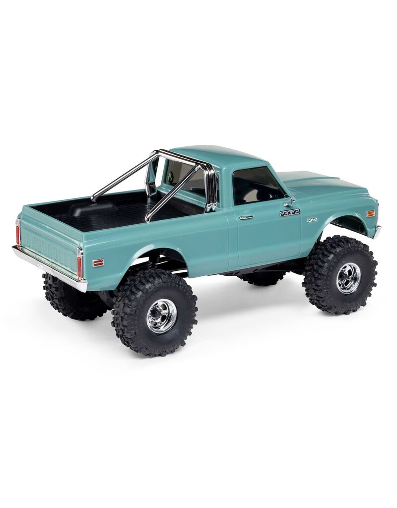 AXIAL AXI-2260T1 1/30 SCX30 CHEVROLET K10 4X4 RTR BRUSHED ROCK CRAWLER (BATTERY & CHARGER INCLUDED), GREEN