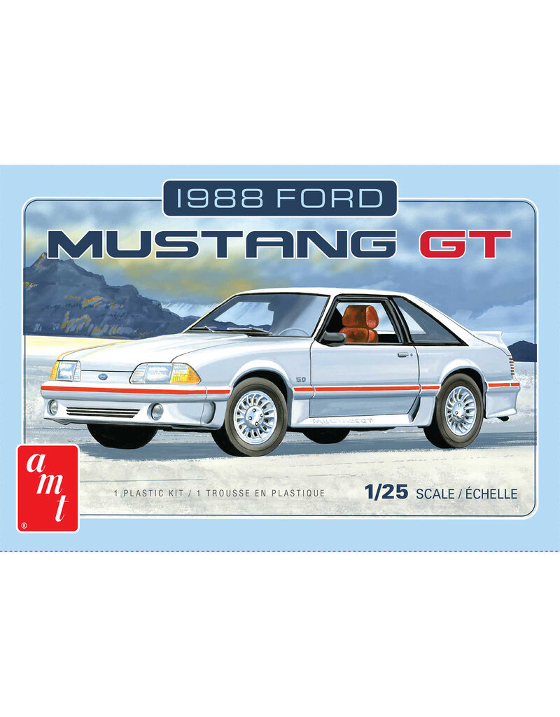 AMT AMT1216M 1/25 1988 FORD MUSTANG PLASTIC MODEL KIT