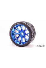 SWEEP RACING SRCC1001BC ON-ROAD CRUSHER BELTED TIRE: BLUE CHROME (2)