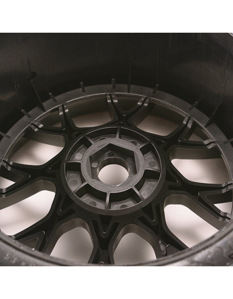 SWEEP RACING SRCC1001BC ON-ROAD CRUSHER BELTED TIRE: BLUE CHROME (2)