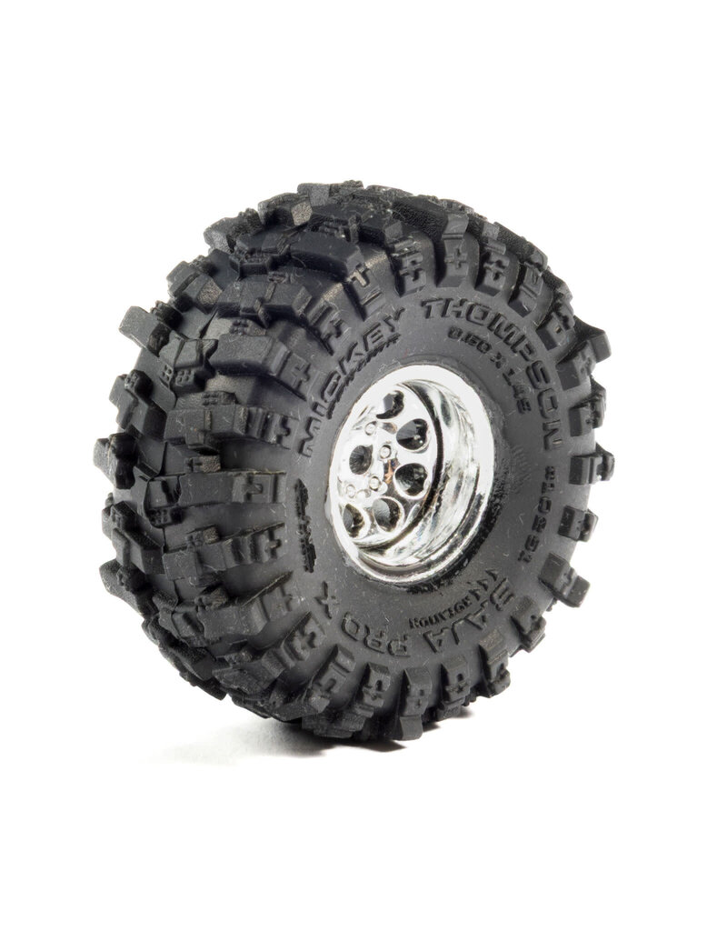 PROLINE RACING PRO1025110 1/30 BAJA PRO X FRONT/REAR MOUNTED CHROME BEAST (4): AXIAL SCX30