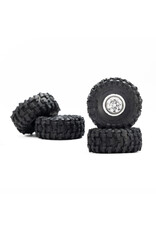 PROLINE RACING PRO1025110 1/30 BAJA PRO X FRONT/REAR MOUNTED CHROME BEAST (4): AXIAL SCX30