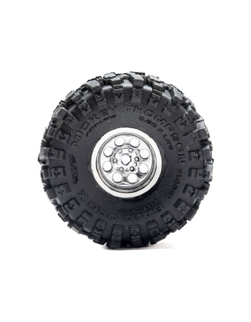 PROLINE RACING PRO1025110 1/30 BAJA PRO X FRONT/REAR MOUNTED CHROME BEAST (4): AXIAL SCX30