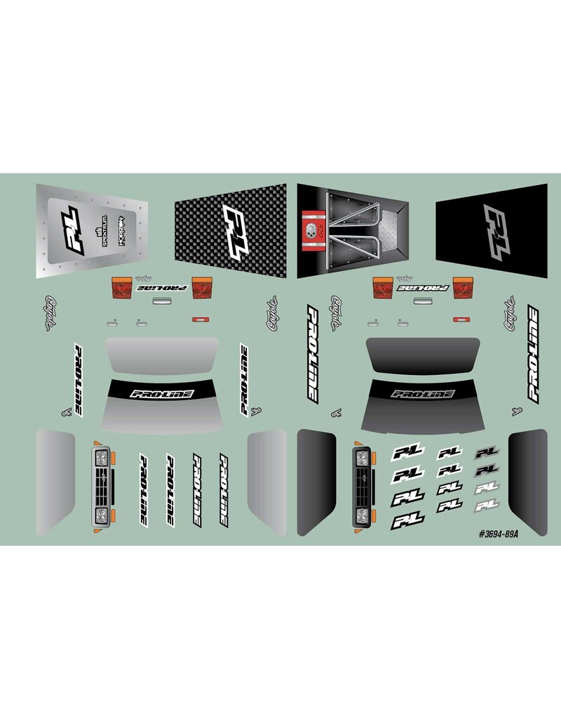 PROLINE RACING PRO369420 LIMITED EDITION PRE-CUT/PRE-PAINTED COYOTE HIGH PERFORMANCE GREEN TEAR BODY FOR AXIAL SCX30