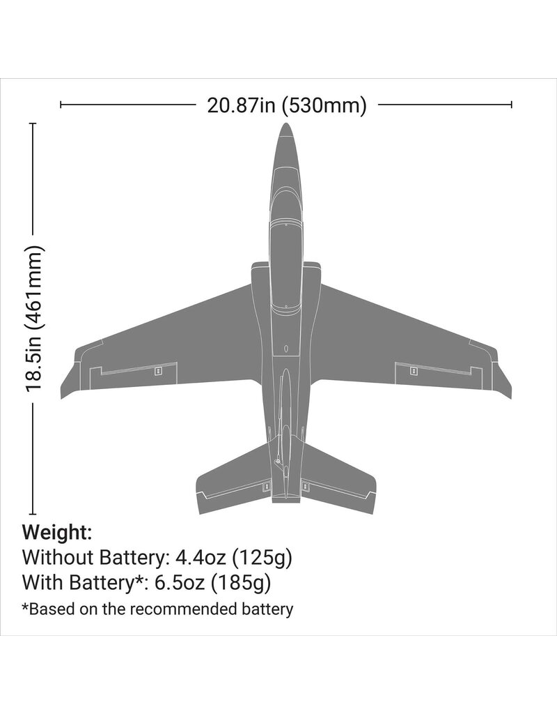 E-FLITE EFLU17750 VIPER 30MM EDF JET BNF BASIC WITH SAFE AND AS3X