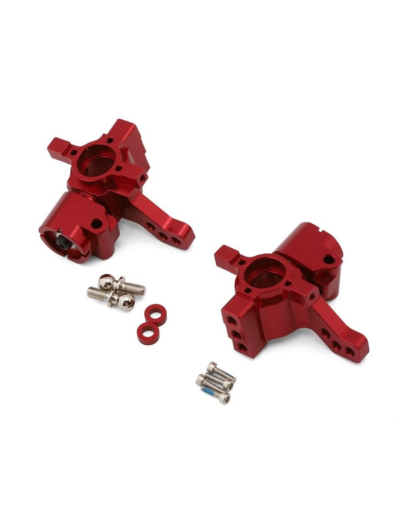 MST MXS-210620R MB ALUMINUM REAR UPRIGHT HUBS (RED) (2)