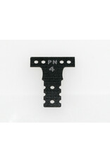 PN RACING PN MR3044K MM G10 BLACK FIBER GLASS T-PLATE #4 FOR MR-03, MR-04