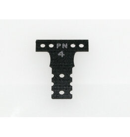 PN RACING PN MR3044K MM G10 BLACK FIBER GLASS T-PLATE #4 FOR MR-03, MR-04