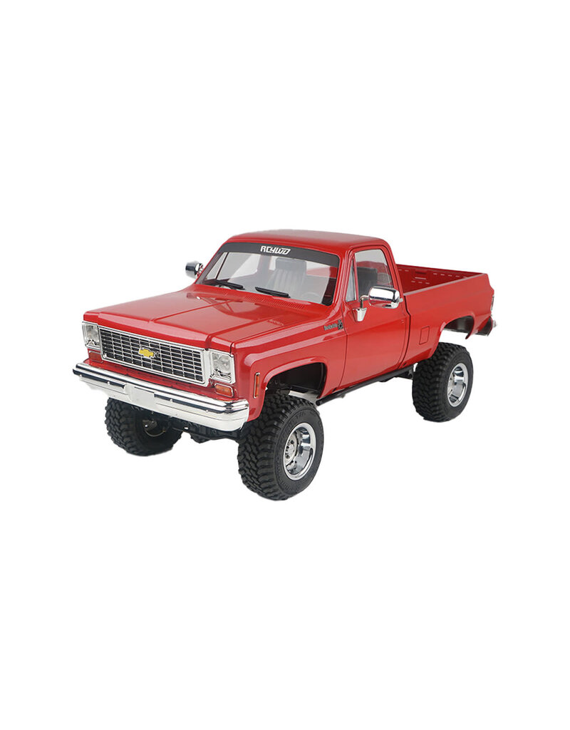 RC4WD RC4ZRTR0066 TRAIL FINDER 2 "LWB" RTR WITH CHEVROLET K10 SCOTTSDALE HARD BODY SET - RED