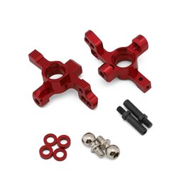 MST MXS-820162R ALUMINUM ATK V3 FRONT WHEEL HUB UPRIGHTS (RED) (2)